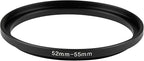 52-55mm Metal Step-Up/Down Ring Adapter Compatible - Image 3