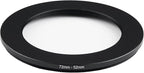 72mm Lens to 52mm Camera Lens Adapter 72mm to 52mm Step Down Ring Adapter Ring - Image 2