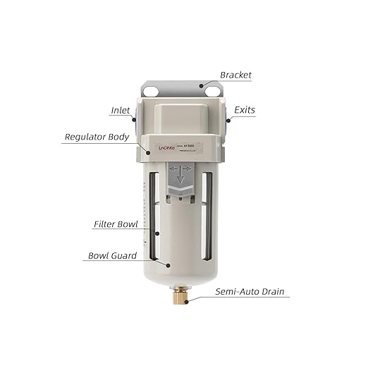 Air Line Filter, 3/8" NPT Port for Clean Air System AF3000-03, Air Dryer for - Image 2