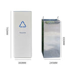 GLigeT Outdoor Trash can White Combined Trash Can Large-Capacity Square Sorting - Image 2