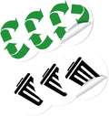Waste Sorting Labels for Garbage Bin PVC Sticker Decals for Kitchen Recycling by ULTECHNOVO