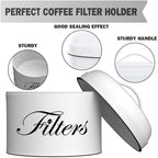 Coffee Filter Holder, Round CoffeeFilter Container - Image 2