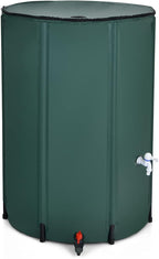 Goplus 100 Gallon Collapsible Rain Barrel, Portable Rain Barrels to Collect by Goplus