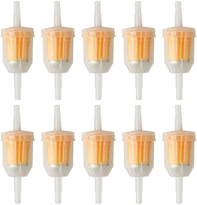 Inline Plastic Fuel Filters Set 10 Pieces by Unknown