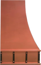 CT Copper Tailor Sloped Copper Vent Hood Island Mount, 1260 CFM Exhaust Fan - Image 4