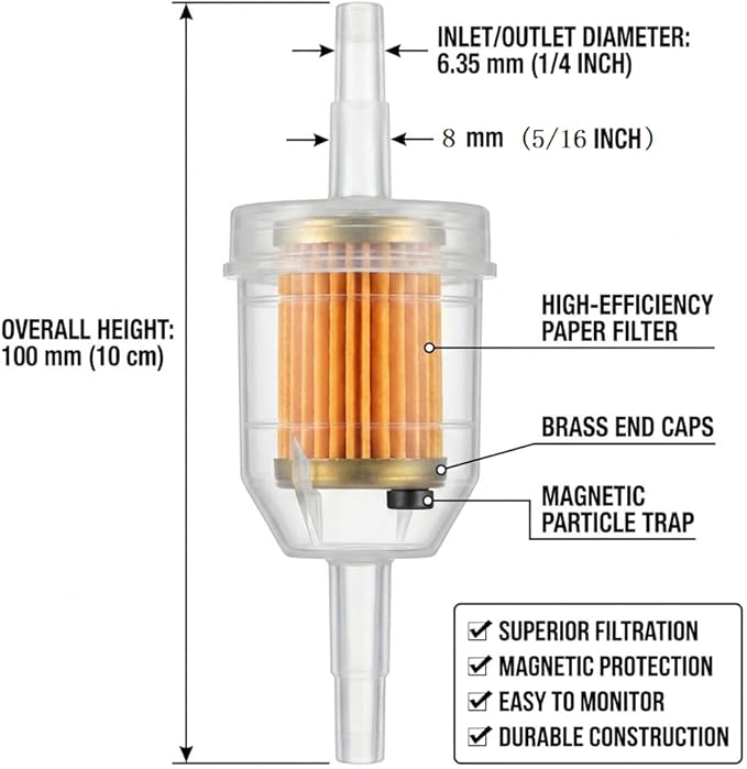 Gas Inline Fuel Filters with magnet - Image 3