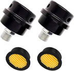 2 Pcs 20mm Air Compressor Silencer Filter, 1/2"Thread Intake Filter Noise by Miuuer