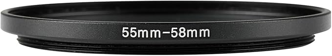 55-58mm Metal Step-Up/Down Ring Adapter Compatible - Image 2