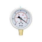 30 inHg Vacuum Silicone Oil Liquid Filled Low Pressure Gauge, 2.5" Dial Size by BPSSDI