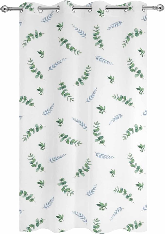 Leaf Outdoor Curtains for Patio Summer Jugal Leaves Pastoral Plant Waterproof - Image 9