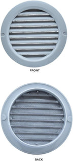 VENTS-US - 4" Round Plastic Vent Cover in Light Grey - Compatible with 4 Inch - Image 2