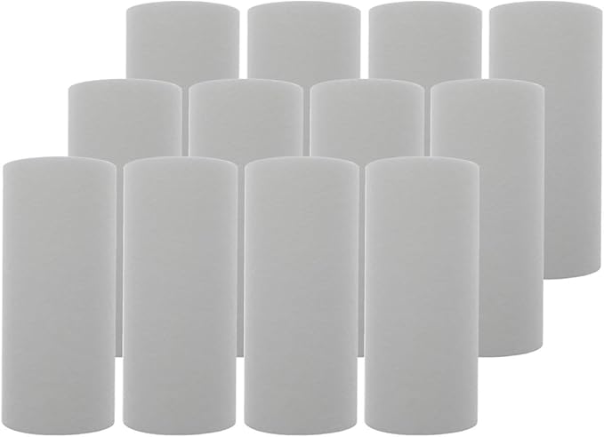 Tier1 10 Micron 10 Inch x 4.5 Inch | 12-Pack Spun Wound Polypropylene Whole by Tier1