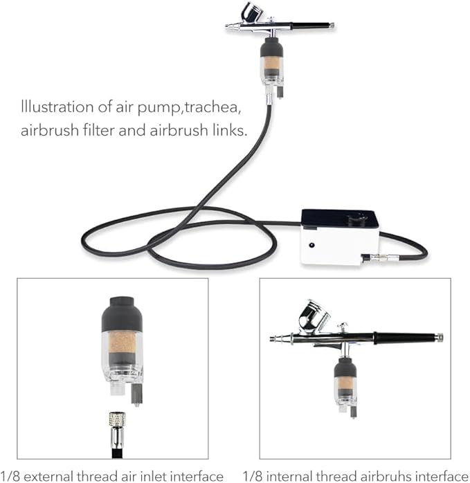 HUBEST Airbrush Filter in-Line Mini Air Filter Water Separator Water Trap - Image 4