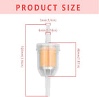 SOFO 12 Pack Inline Fuel Filters 1/4 Inch x 5/16 Inch - Image 3