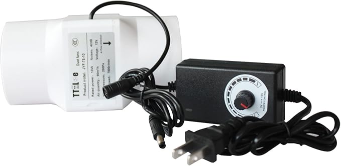 Inline Extractor Duct Fan with Speed Controller 3 Inch/75mm Air Diffuser by Unknown