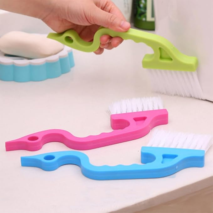 Yardwe 8Pcs Window Slot Cleaning Brush Set, Wet and Dry Groove Scrubber - Image 5