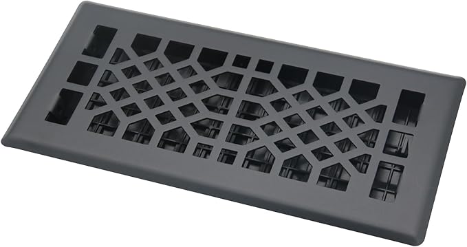 Floor Vents Registers Adjustable Grates 4x12 Inch Matte Black Air Vent Easy by JATOHOME
