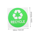 9pcs Trash Can Classification Stickers Self-Adhesive Recycling Decals - Image 4
