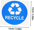 8pcs Trash Sorting Decals Self-Adhesive Waste Container Stickers - Image 2