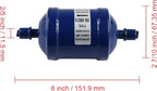 Refrigerant Filter Dryer Liquid Line Filter Drier 3/8 IN Sweat SDML-083S - Image 2