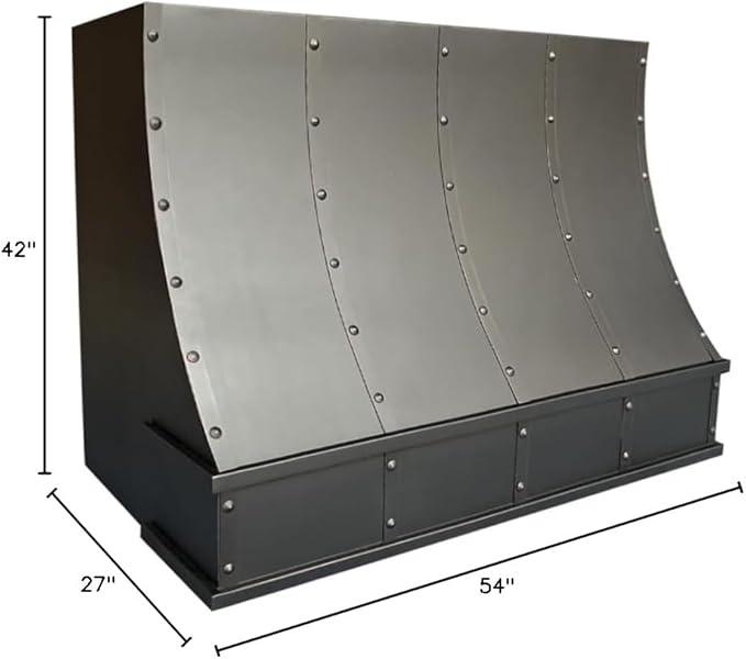 CT Copper Tailor Sloped Copper Vent Hood Island Mount, 1260 CFM Exhaust Fan - Image 9
