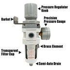 1/2" NPT Air Filter Pressure Regulator Combo Water Separator - Image 5