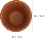 Red Clay Baked Clay Succulent Flower Pots - Image 2