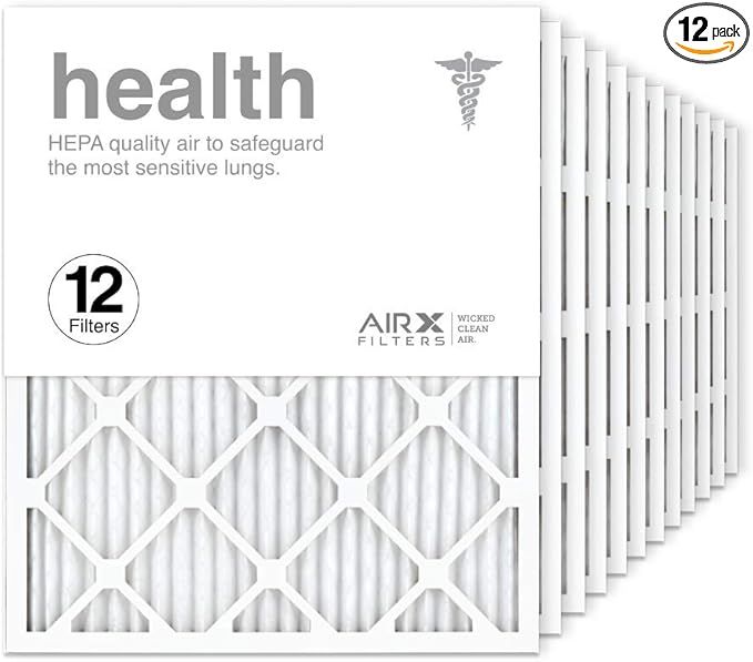AIRx Filters 20x25x1 Air Filter MERV 13 Pleated HVAC AC Furnace Air Filter by AIRXFILTERSWICKEDCLEANAIR