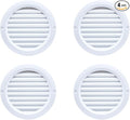 VENTS-US - 4" White Round Plastic Vent Cover - Compatible with 4 Inch Diameter by VENTS-US