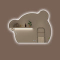 Cute Bear Wall Mirror, Wall Mounted Multifunction Bathroom Vanity Mirror by YUGXTH