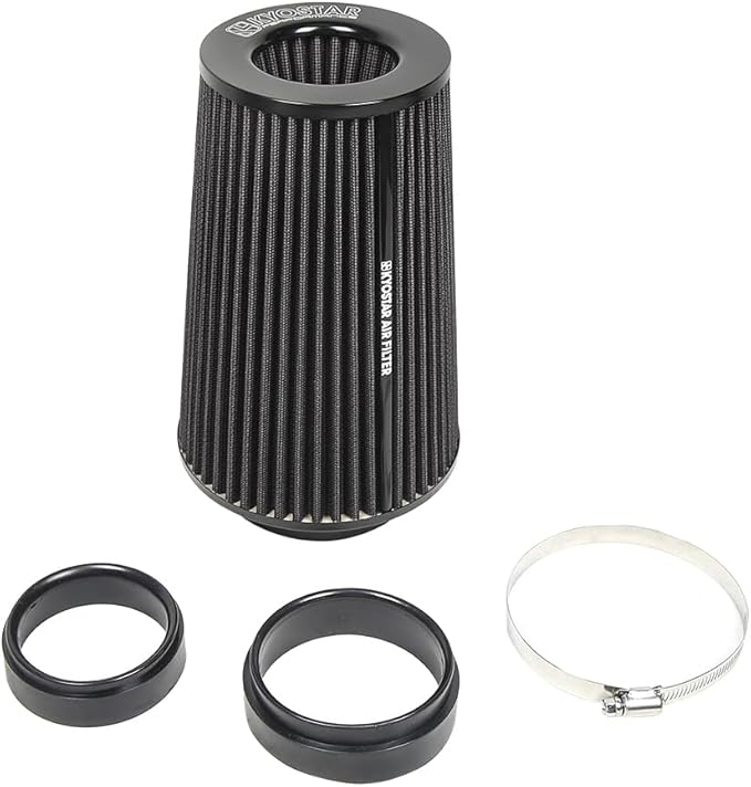 Universal 3/3.5/4" High-Flow Air Filter, Reusable Cone Cold Air Intake by Kyostar
