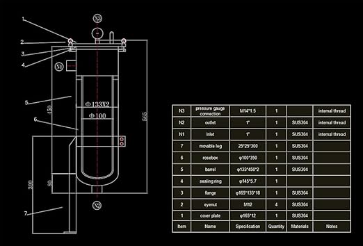 #4 Bag Filter Housing 304 Stainless Steel Filter Solid-Liquid Separation Tool - Image 7