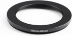 55mm to 42mm Step-Down Ring Filter Adapter, Metal Ring Step-Down Rings Adapter - Image 2