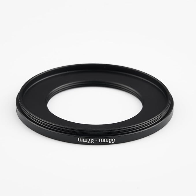 58mm to 37mm Step-Down Ring Filter Adapter, Metal Ring Step-Down Rings Adapter - Image 3