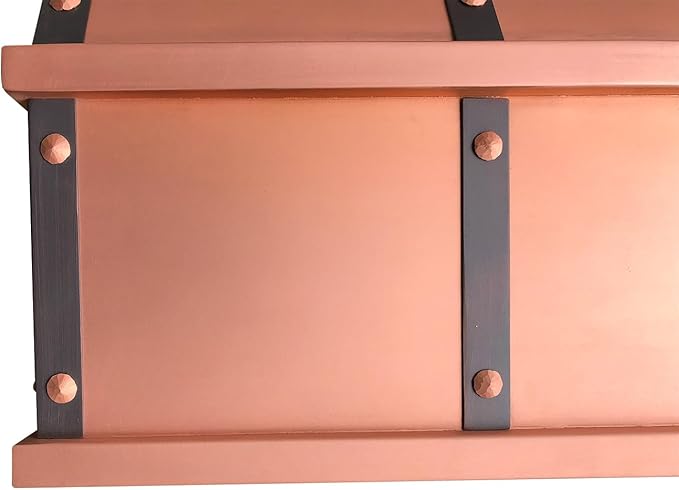 CT Copper Tailor Sloped Copper Vent Hood Wall Mount, 610 CFM Exhaust Fan - Image 5