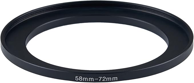 58mm Lens to 72mm Camera Lens Adapter 58mm to 72mm Step Up Ring Adapter Ring - Image 2