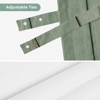 Daisy Flower Tie Up Valance Curtains - Image 7