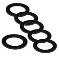 6PCS Sealing Ring for Kitchen Sink Filter, Flat Rubber Gasket for Drain Pipe by Unknown