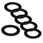 6PCS Sealing Ring for Kitchen Sink Filter, Flat Rubber Gasket for Drain Pipe by Unknown