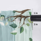 Easter Sheer Valances for Windows 42"x12", Light Filtering Kitchen Curtains - Image 7