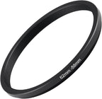 62mm to 58mm Step Up Ring Filter Adapter Black Metal Step up Adapter Rings by Unknown