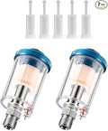 2 Pcs Mini in-Line Air Filter Water Oil Separator by YXCCSE