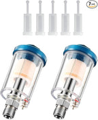 2 Pcs Mini in-Line Air Filter Water Oil Separator by YXCCSE