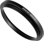 43-46mm Metal Step-Up Ring Adapter Compatible by Unknown