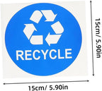 8pcs Garbage Sorting Stickers Waste Recycling Labels - Image 2