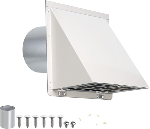 3 Inch Dryer Vent Cover Outside, Metal Exterior Vent Cover by JYINCPED