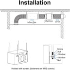 6 Inch Fresh Air Intake Inline Filter Box - Image 6