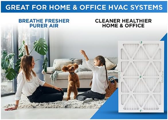 Glasfloss 25x25x1 MERV 10 Pleated Air Filters Box of 6. Actual Size: 24-1/2 x - Image 5