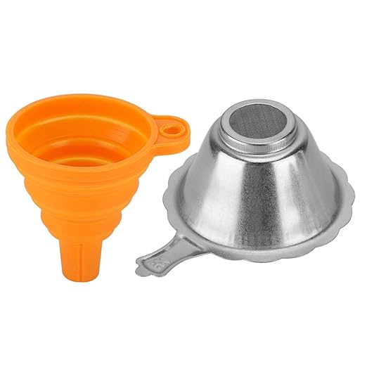3D Printer Metal Filter Funnel, 3D Printer Resin Foldable Silicone Funnel+Metal - Image 7