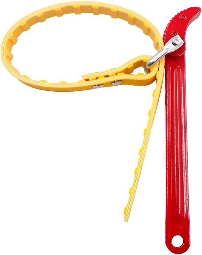 AUCELI Belt Type Oil Filter Wrench, Adjustable Strap and Steel Handle Removal by AUCELI